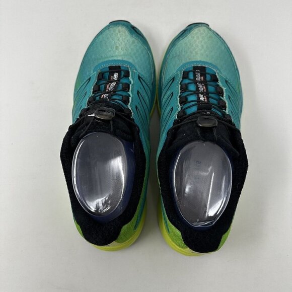 Saloman Sense‎ Mantra 3 Trail Running Shoes Size 7 Green Yellow Hiking - Picture 7 of 15